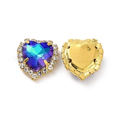 Сердце пришить стразами&nbsp;DIY-E062-03G-02