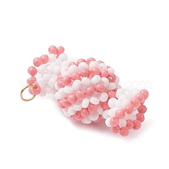 Подвески-конфеты из стеклянных бусин&nbsp;PALLOY-MZ00982-01