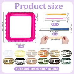 960 accessorio per capelli in poliestere di 12 colori&nbsp;KNIT-TW0001-01A