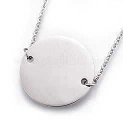 Colliers pendentifs en acier inoxydable 304 anti-ternissement&nbsp;NJEW-E141-41P