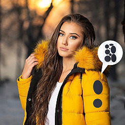 Прямоугольник с круглым и овальным узором PATC-WH0007-33A