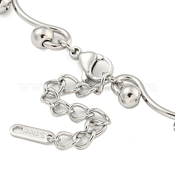 Anlaufgeschützte Kugelketten aus Edelstahl 304 für Damen&nbsp;NJEW-S426-08P