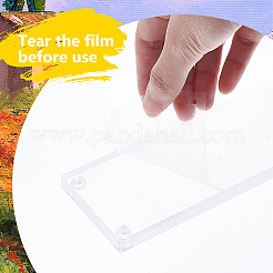 Прямоугольные прозрачные акриловые фигурки с подставками для дисплея ODIS-WH0329-48A