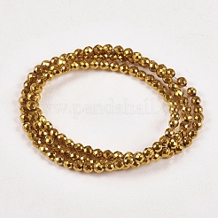 Chapelets de perles en hématite synthétique sans magnétiques&nbsp;X-G-J169B-3mm-04