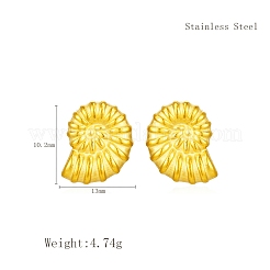 Элегантные серьги-гвоздики с ракушками из нержавеющей стали 304&nbsp;TI3103