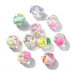 20 Stück 10 Stile handgefertigte transparente Acrylperlen&nbsp;MACR-CJ0002-14