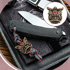 Открытый инструмент edc латунная парашютная веревка европейские бусины KK-WH0081-44A-AB