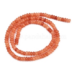 Chapelets de perles de jade blanche naturelle&nbsp;G-L635-A02-4x2mm-05