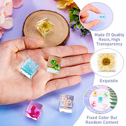 5 шт. 5-цветный кубический магнит на холодильник из смолы&nbsp;FIND-TA0005-87