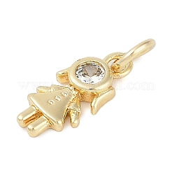 Подвеска из латуни с микропаве из кубического циркония KK-H509-41G-02