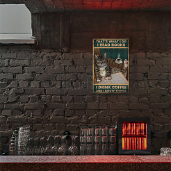 Старинный металлический оловянный знак&nbsp;AJEW-WH0189-074