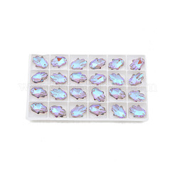 Гальванизировать граненых стеклянных подвесок EGLA-N006-055