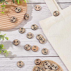 Подвески из неокрашенного дерева&nbsp;WOOD-BC0001-05