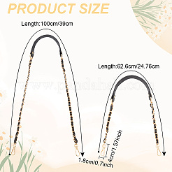 2 poignée de sac en similicuir de 2 styles&nbsp;DIY-DR0001-25C