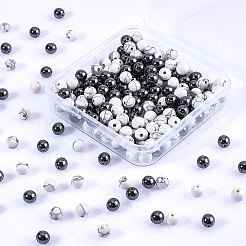 240 шт. 2 вида бусин из синтетических драгоценных камней G-AR0004-53