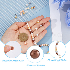 1 нить стеклянных жемчужных бусин HY-HS0001-01A