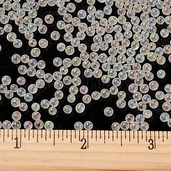 Perline rotonde di semi di vetro trasparente luminoso&nbsp;GLAA-F124-D02-B
