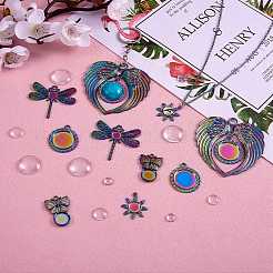 Набор для изготовления кулона радужного цвета своими руками&nbsp;DIY-SZ0007-58