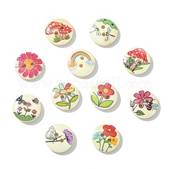 1 jeu de 100 boutons en bois&nbsp;BUTT-CJC0002-05A-1