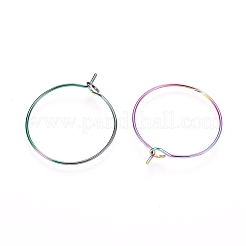 Ионное покрытие (ip) 316l хирургическая нержавеющая сталь фурнитура для сережек-колец&nbsp;LS-STAS-D164-05M