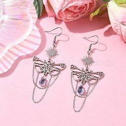 201 серьги-бабочки из нержавеющей стали EJEW-TA00367-02