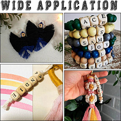 DIY-Würfel mit aufgedrucktem Anfangsbuchstaben&nbsp;DIY-SP0002-44