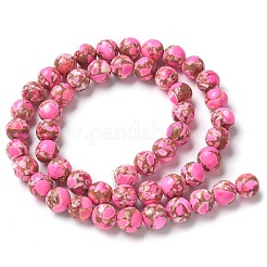 Окрашенные синтетические нити из имперской яшмы&nbsp;G-C168-02G