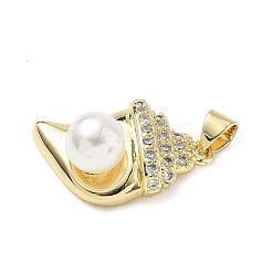 Латунные микро проложить кубического циркония подвески KK-D426-20C-G