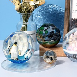 Silikonformen mit facettierten Kugeln zum Selbermachen&nbsp;LS-DIY-M046-19F