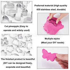 15 Stück Ausstechformen aus Edelstahl 430 in 15 Stilen&nbsp;DIY-PH0010-18