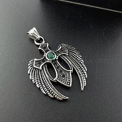 Винтажные готические подвески из нержавеющей стали 304 с кубическим цирконием ZQ9567