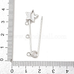 Фурнитура для броши в форме звезды из латуни KK-Z132-01P-02