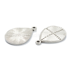 304 pendenti in acciaio inossidabile cabochon per smalto&nbsp;STAS-P279-13P