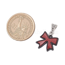 Подвески из сплава с двойным экраном красного и черного цвета PALLOY-JF04062