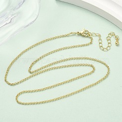 Ожерелья из латунной цепочки 1.5 мм&nbsp;LS-NJEW-P339-06G
