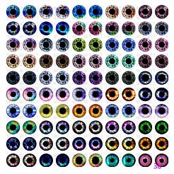 Cabochons en verre transparent imprimé&nbsp;GL-CBAA22A-02