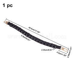 Плетеные кожаные ручки для сумочек из искусственной кожи FIND-WH0052-06