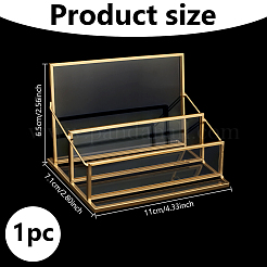 Подставки для визиток из латуни и стекла AJEW-WH0007-55