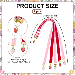 2шт. 2-х цветные бархатные закладки&nbsp;AJEW-ME00004