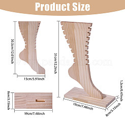 Деревянные стенды для демонстрации ножных браслетов ODIS-WH0025-224B