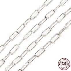 Антикоррозийные родиевые цепочки из стерлингового серебра 925 пробы STER-F052-01P