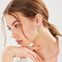 800 шт. акриловые бусины с крестообразным узором 4 видов&nbsp;MACR-PA0001-45D