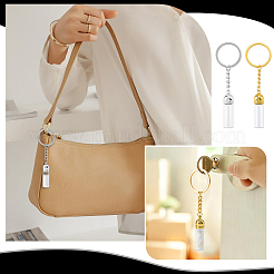 Porte-clés en acrylique et en fer&nbsp;AJEW-FG0005-94B
