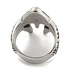 304ステンレスリング  シンボル  usサイズ9 3/4(19.5mm)&nbsp;RJEW-B055-04AS-22