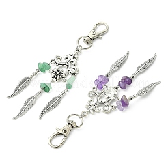 Pendentifs décoratifs en aventurine verte naturelle&nbsp;HJEW-JM04938
