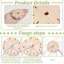 Вязальщицы деревянных браслетов&nbsp;WOOD-WH0029-111