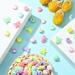 Непрозрачные акриловые бусины&nbsp;MACR-CJ0001-64