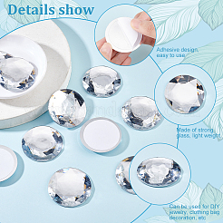 10шт самоклеящиеся акриловые наклейки со стразами FIND-FG0001-95A