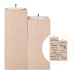 Деревянный подсвечник AJEW-WH0268-002