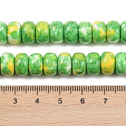 Нити окрашенных синтетических бусин из речного камня G-Z105-C01-01D